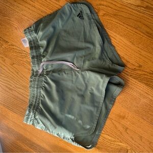 adidas Olive Green Athletic Shorts